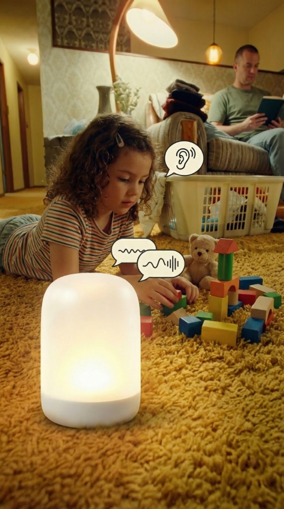 Luma at home with family